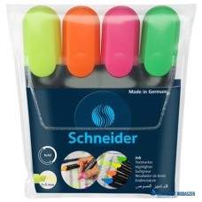 Szövegkiemelő készlet, 1-5 mm, SCHNEIDER 'Job 150', 4 különböző szín