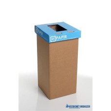 Szelektív hulladékgyűjtő, újrahasznosított, 20 l, RECOBIN 'Mini', kék