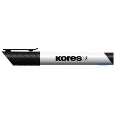 Tábla- és flipchart marker, 1-3 mm, kúpos, KORES 'K-Marker', fekete