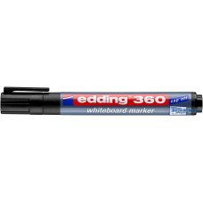 Tábla- és flipchart marker, 1,5-3 mm, kúpos, EDDING '360', fekete