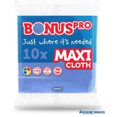 Törlőkendő, univerzális, 10 db, BONUS 'Professional Maxi', kék