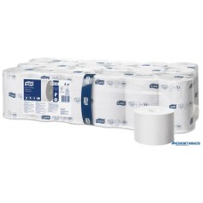 Toalettpapír, T7 rendszer, 2 rétegű, 13,1 cm átmérő, Premium, TORK 'Mid-size', fehér