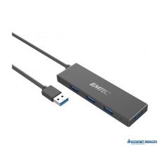 USB elosztó-HUB, 4xUSB 3.1/1xUSB micro, EMTEC 'T620A'