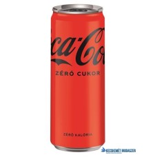 Üdítőital, szénsavas, 0,33 l, dobozos, COCA COLA 'Coca Cola Zero'
