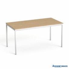 Általános asztal fémlábbal, 75x150 cm, MAYAH 'Freedom SV-39', kőris