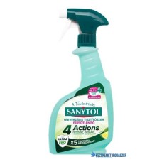 Általános tisztító- és fertőtlenítő spray, 500 ml, SANYTOL '4 Actions', lime