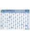 Éves tervező és projekt naptár, kétoldalas, fémléces, kék színű filctollal, 70x100 cm, 2023 évi, STIEFEL