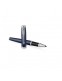 Rollertoll, 0,5 mm, ezüst színű klip, kék tolltest, PARKER 