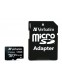 Memóriakártya, microSDXC, 128GB, CL10/U1, 90/10 MB/s, adapter, VERBATIM 