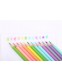 Színes ceruza készlet, hatszögletű, NEBULO, 12 különböző pasztell szín